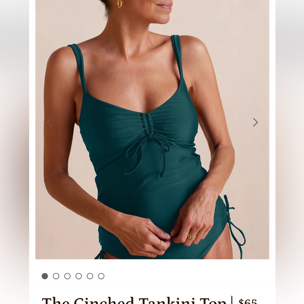 NWT summersalt tankini in seaweed.  Matching bikini and shorts also available.